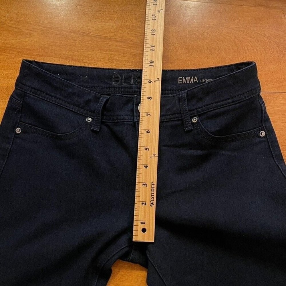 DL1961 Emma Legging Skinny Jeans Flatiron Dark Blue Stretchy - Picture 6 of 12